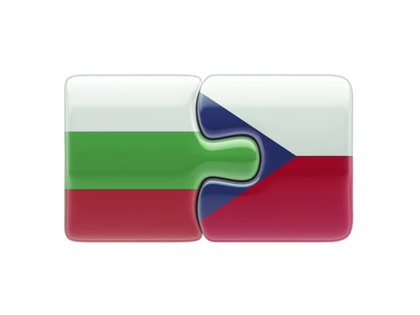 Bulgarije-Tsjechië puzzel Concept — Stockfoto