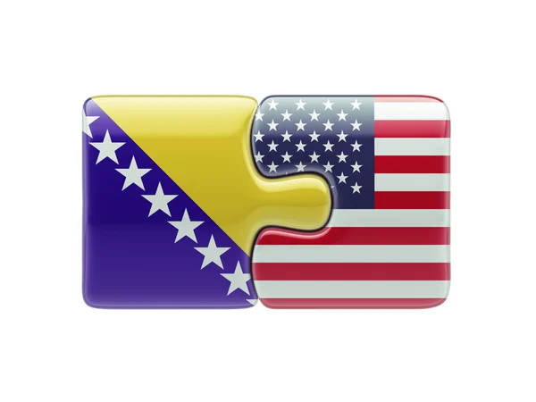 Spojené státy Bosny a Hercegoviny logická koncepce — Stock fotografie