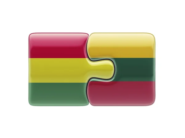 Lithuania Bolivia  Puzzle Concept — Stock Photo, Image