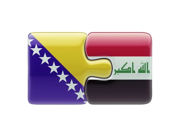 Egipto Bosnia y Herzegovina Puzzle Concepto — Foto de Stock