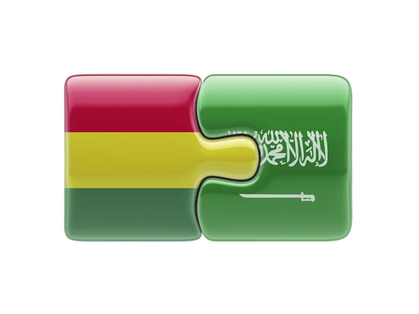 Saoedi-Arabië Bolivia puzzel Concept — Stockfoto
