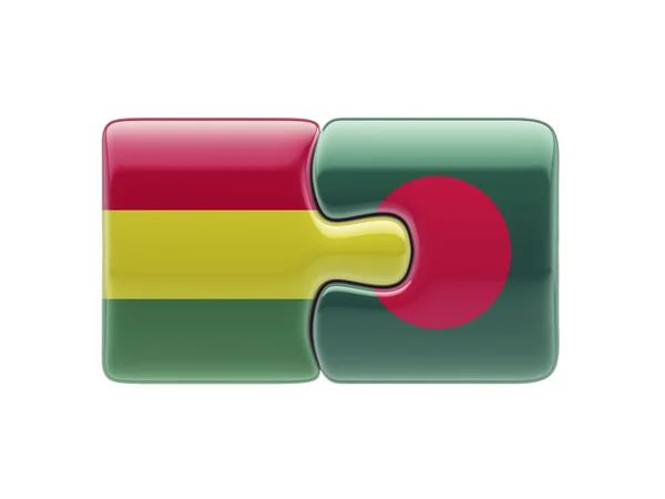 Bolivia Bangladesh  Puzzle Concept — Stock Photo, Image