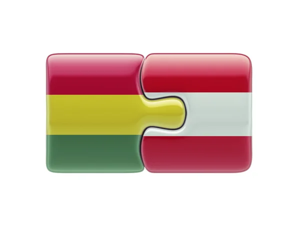 Bolivia Austria  Puzzle Concept — Stock Photo, Image