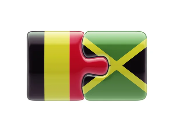 België Jamaica puzzel Concept — Stockfoto