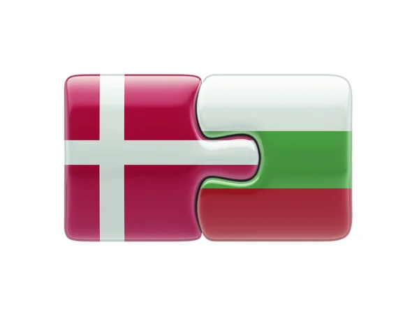 Bulgarie Danemark Puzzle Concept — Photo