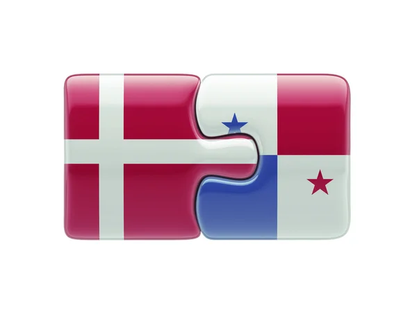 Panamá Dinamarca Puzzle Concepto —  Fotos de Stock
