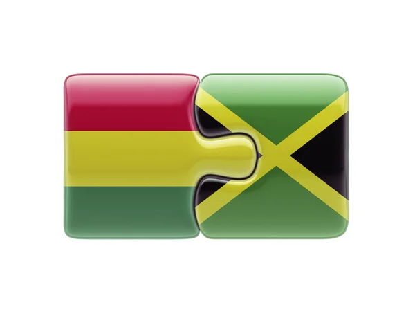 Bolivia Jamaica Puzzle Concepto — Foto de Stock