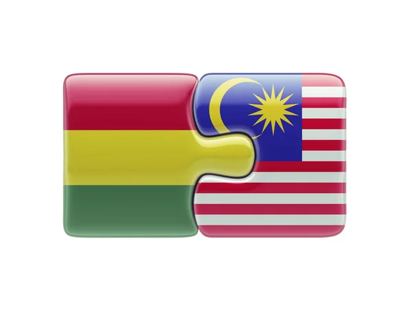 Bolivia Malaysia pussel koncept — Stockfoto