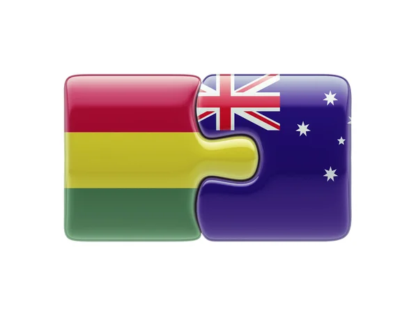 Bolivia Australia Puzzle-konseptet – stockfoto