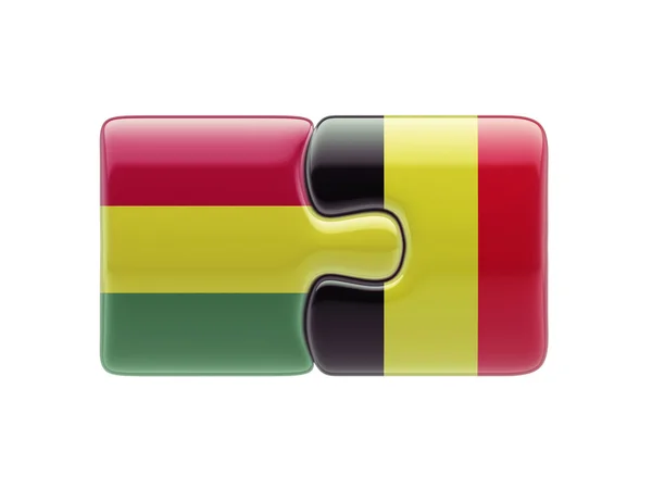 Bolivia Belgium  Puzzle Concept — Stock Photo, Image