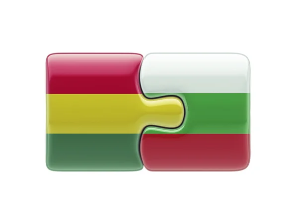 Bulgaria Bolivia Puzzle Concepto — Foto de Stock