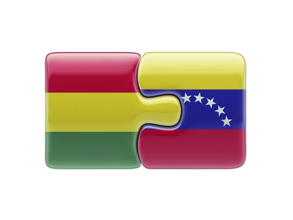 Venezuela Bolivien Puzzle-Konzept — Stockfoto