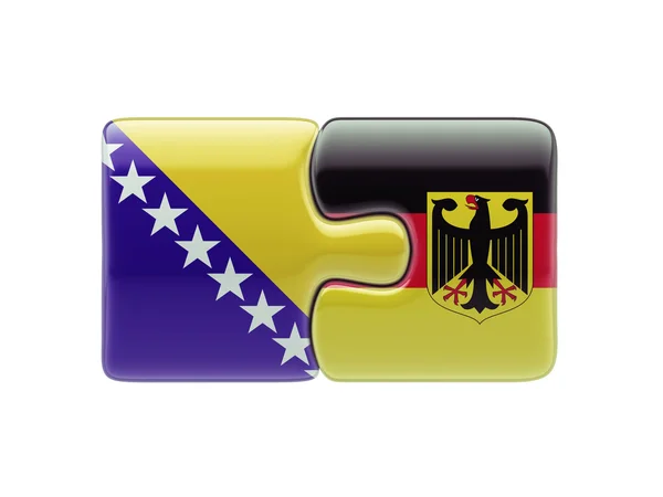 Německo Bosny a Hercegoviny logická koncepce — Stock fotografie