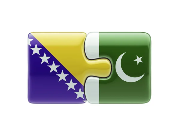 Pakistan Bosnië en Herzegovina puzzel Concept — Stockfoto
