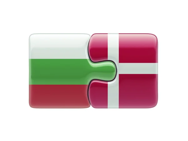 Bulgarie Danemark Puzzle Concept — Photo