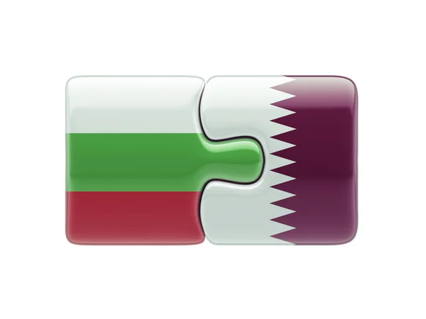 Qatar Bulgaria  Puzzle Concept — Stock Photo, Image