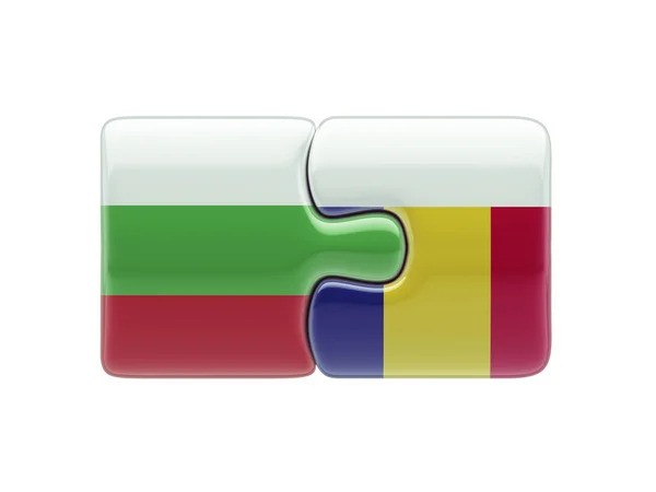 ルーマニア ブルガリア パズル コンセプト — ストック写真