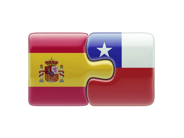 スペイン チリ パズル コンセプト — ストック写真