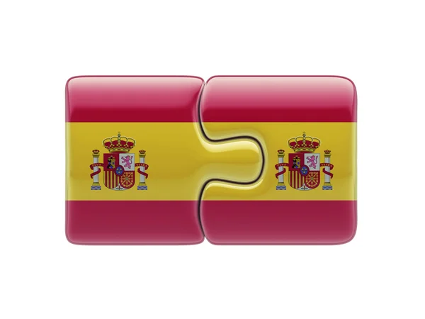 Spanisches Puzzle-Konzept — Stockfoto