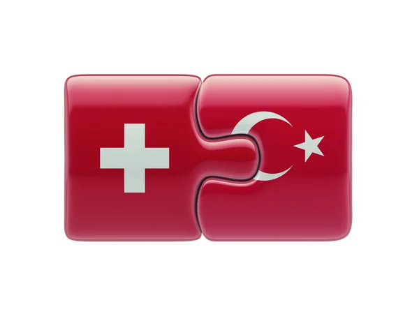 Туреччина Швейцарії головоломки концепт — стокове фото