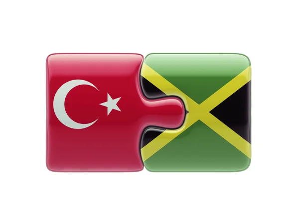 Turkiet Jamaica pussel koncept — Stockfoto