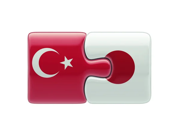 Turquía Japón Puzzle Concepto — Foto de Stock