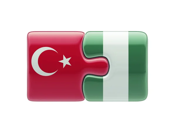 Turquie Nigeria Puzzle Concept — Photo