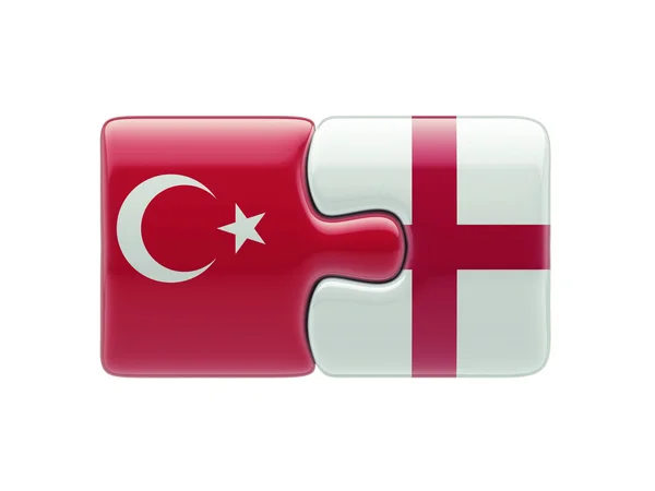 Turquía Inglaterra Puzzle Concepto — Foto de Stock