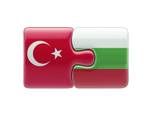 Turkije Bulgarije puzzel Concept — Stockfoto