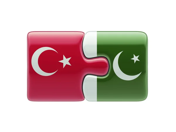 Pakistan Turkey  Puzzle Concept — Stock Photo, Image