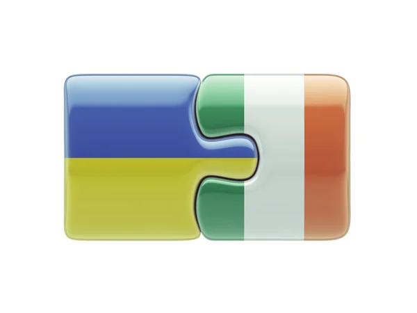 Ukrainische Irland Puzzle-Konzept — Stockfoto