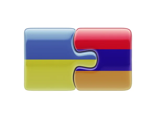 Ukraine Armenien Puzzle-Konzept — Stockfoto