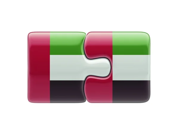 Vereinte arabische Emirate Puzzle-Konzept — Stockfoto