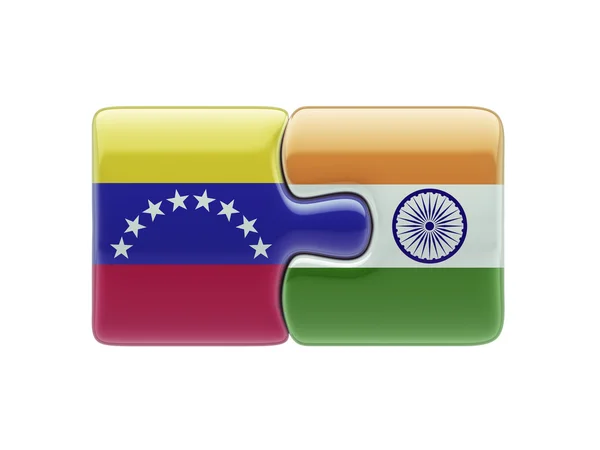 Venezuela Indien Puzzle-Konzept — Stockfoto