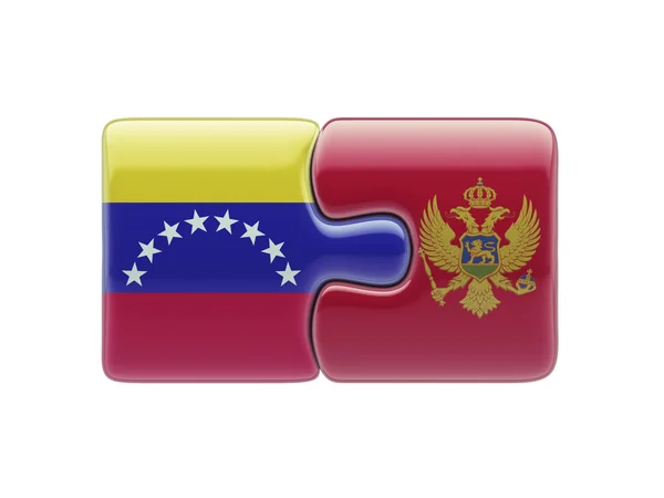 Venezuela Montenegro Puzzle-Konzept — Stockfoto