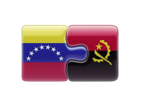 Venezuela Angola logická koncepce — Stock fotografie