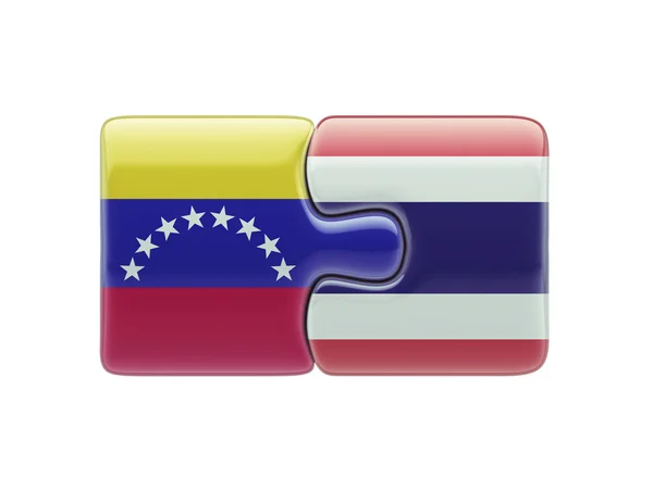 Tailandia Venezuela Puzzle Concepto —  Fotos de Stock