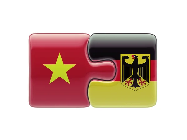 Vietnam Germany  Puzzle Concept — Stock Photo, Image