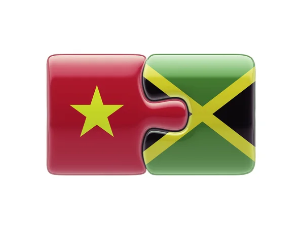 Vietnam Jamaica puzzel Concept — Stockfoto