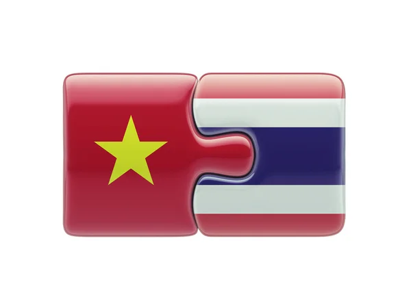 Thailand und Vietnam Puzzle-Konzept — Stockfoto