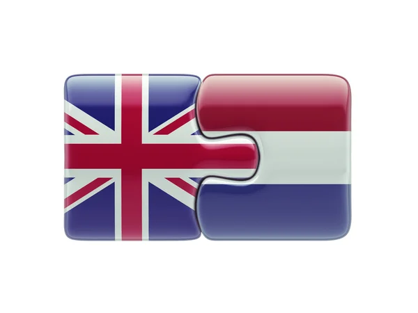 United Kingdom Netherlands  Puzzle Concept — Stock Photo, Image