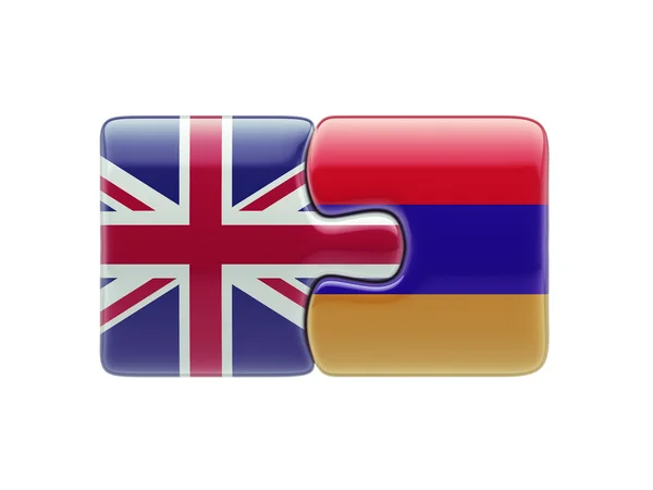 United Kingdom Armenia  Puzzle Concept — Stock Photo, Image