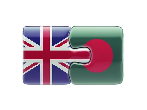 United Kingdom Bangladesh  Puzzle Concept — Stock Photo, Image