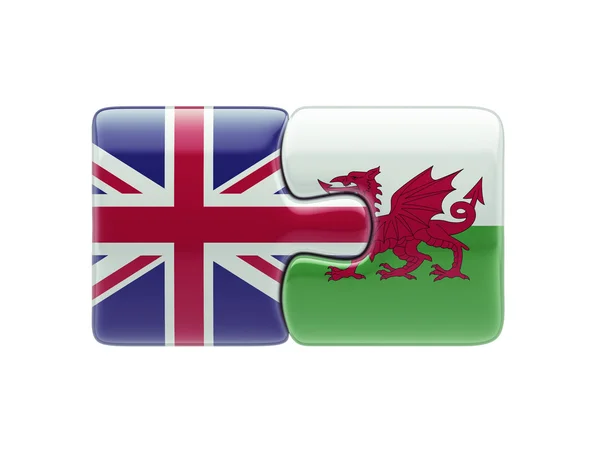 Wales Verenigd Koninkrijk puzzel Concept — Stockfoto