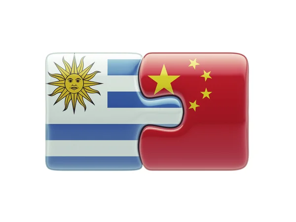 Uruguay Kina pussel koncept — Stockfoto