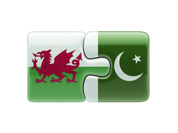 Pakistan Wales  Puzzle Concept — Stock Photo, Image