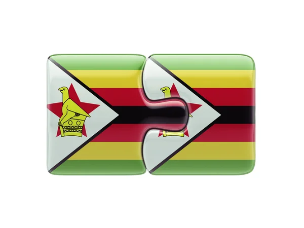 Zimbabwe  Puzzle Concept — Stock Photo, Image