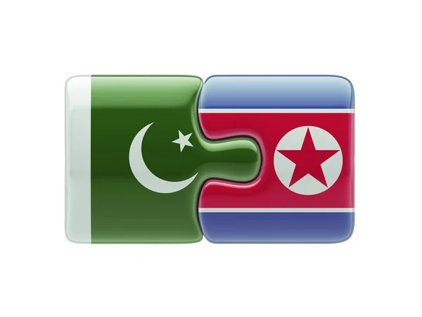 Pakistan Noord-Korea puzzel Concept — Stockfoto
