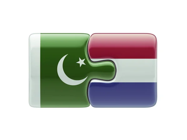 Pakistan Netherlands  Puzzle Concept — Stock Photo, Image