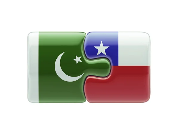 Pakistan Chile  Puzzle Concept — Stock Photo, Image